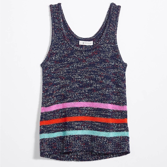 Lou & Grey Loft Stripemarl Sweater Tank size medium - Picture 1 of 8